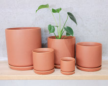 Load image into Gallery viewer, Cylinder Pot w/s - Terracotta
