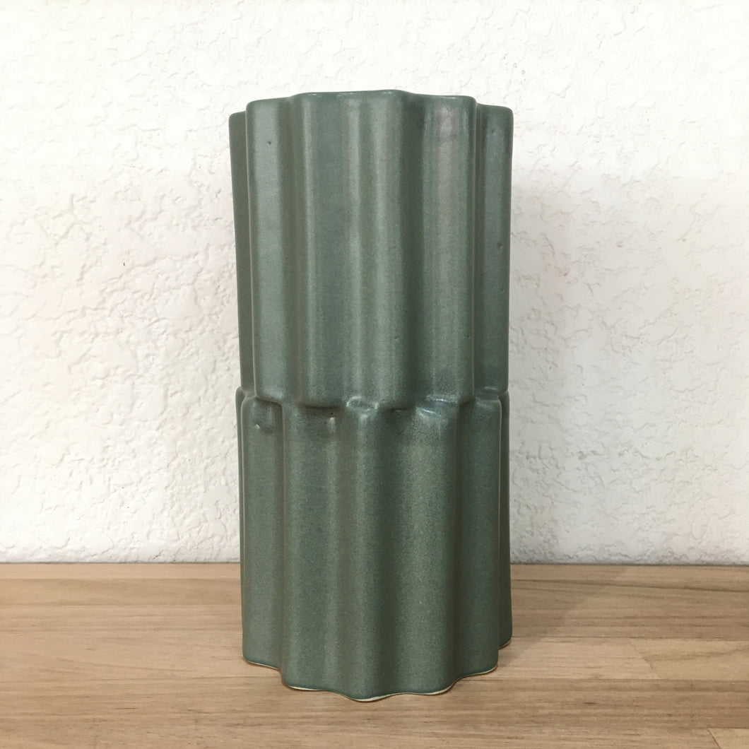 Ella Reweti Stacked Vase Large - Moss