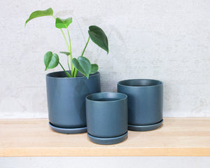 Cylinder Pot w/s - Dark Blue