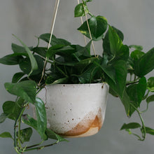 Load image into Gallery viewer, Leaf &amp; Thread Hanging Planter - Glacier
