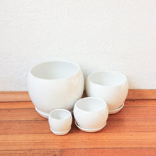 Load image into Gallery viewer, Ball Pot - Matt White w/scr [4 Sizes]
