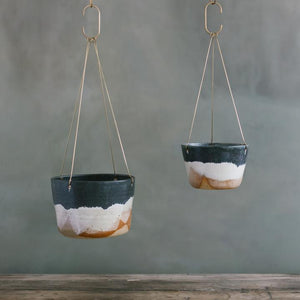 Leaf & Thread Hanging Planter - Landscape