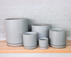 Cylinder Pot w/s - Grey