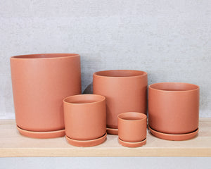 Cylinder Pot w/s - Terracotta